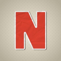Paper alphabet N43