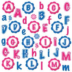 fun alphabets clip art set (A-M) N2