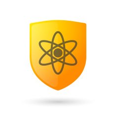Shield icon with an atom N2