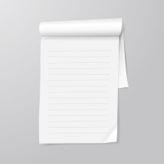 note paper template isolated on grey N2