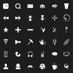 Flat Icons Set N10