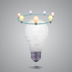 polygon idea light bulb N3