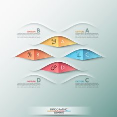 Modern infographics options banner N220