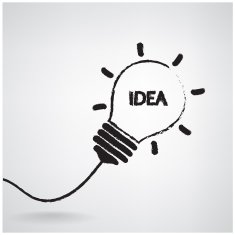 Creative light bulb idea concept N5