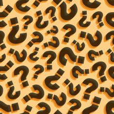 Questions Seamless pattern Vector illustration N7