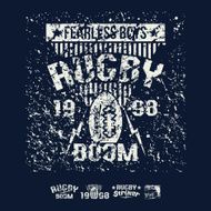 College team rugby retro emblem and design elements N6