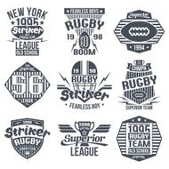College team American football retro vintage emblems N2