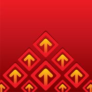 creative business arrow move up background