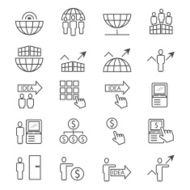 business and finance icon set N148