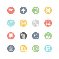 Higher Education Icons Minimal Style