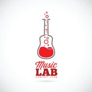 Music laboratory vector concept icon
