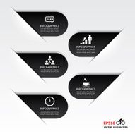 Infographic options template on the grey background N5