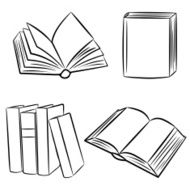 Books Vector illustration