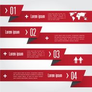 Abstract infographics number options template Vector illustrati N8