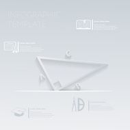 vector illustration triangle math template graphic or website layout