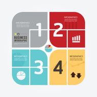Modern Design Minimal style infographic template N19