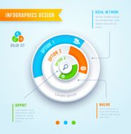 circle graph infographics