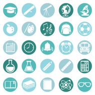 Vector Set of 25 School Icons N22