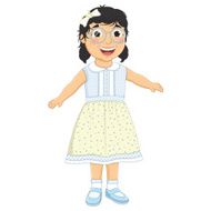 Girl Laughing Vector Illustration N2
