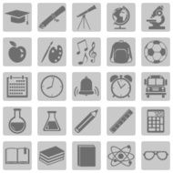 Vector Set of 25 School Icons N24