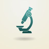 Simple microscope icon