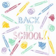 Back to school cartoon vector illustration N2