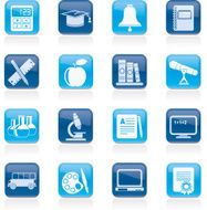 Education and school objects icons N4