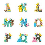 alphabet baby from J to R N2