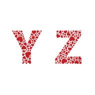 Heart Alphabet Font N5