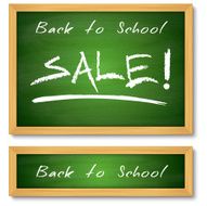 Back to School Wooden Green Chalkboard N2