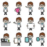 Doctor character various poses