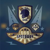 Speedwey 666 retro emblems