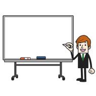Businessman With Whiteboard N3
