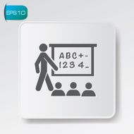Teacher symbol vector