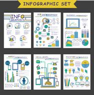 Set of different infographic templates layout