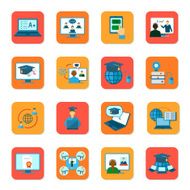 Online Education Icons Set N4