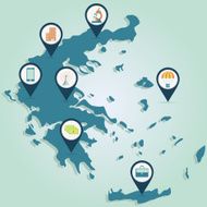 Business map of Greece