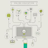 Online education concept N27