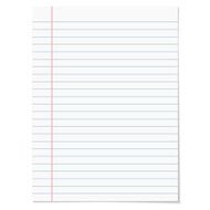 Strips notebook paper on white background N2