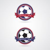 Soccer football badge logo design templates