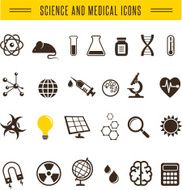 Scientist pack - Research Bio and chemistry icons