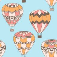 Summertime concept seamless pattern in doodle style Cute hot ai