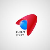 abstract arrow logo concept