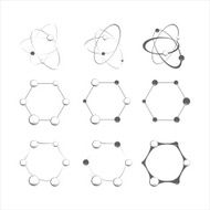 Set of molecule icons N2