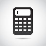 Calculator icon isolated on white background