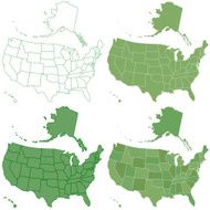 USA map set N3