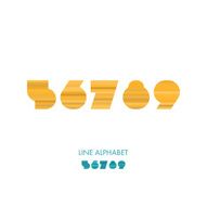 5 6 7 8 9 - Simple Lines Flat Alphabet