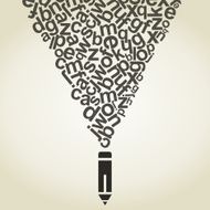 Letter a pencil N2