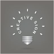 Creative light bulb idea concept N6