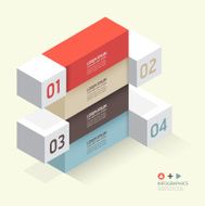 Modern Design template isometric style N5